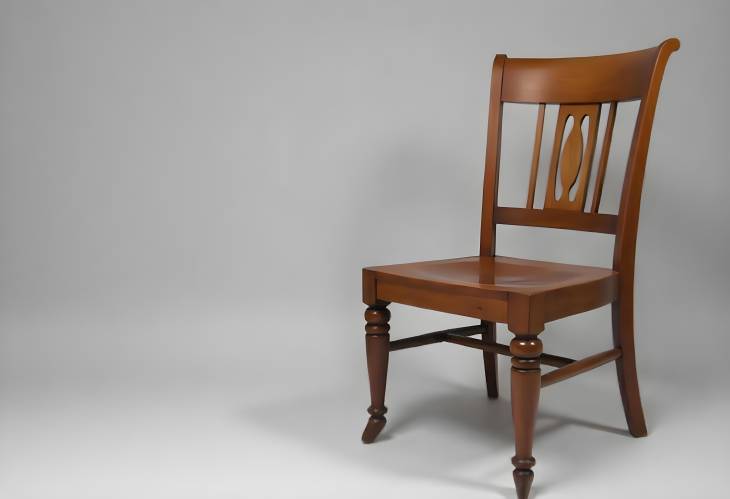 Heritage Beauty Classical Wooden Chair Isolated